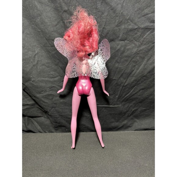Barbie Fairytopia 2 Deco Pac Fairy Pink Hair Skin Glittery Lips Eyeshadow Doll - Picture 6 of 7